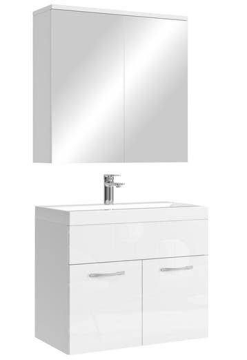 Badkamermeubel Set Montreal 01 60 cm Wit Badmeubel, Verzenden, Nieuw, Wastafelkast