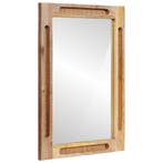 vidaXL Badkamer Spiegel Bruin 50 x 2,5 x 70 cm Massief Mango, Verzenden, Nieuw