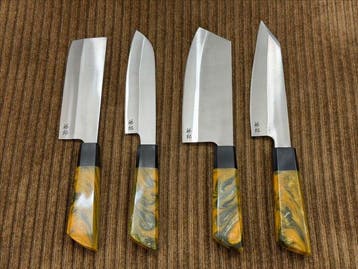 Keukenmes - Bunka, Cleaver, Santoku en Nakiri - Handmatig