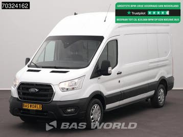 Ford Transit 170pk Automaat Hoog Dak L3H3 Trekhaak Airco Cru, Automaat, Stof, Gebruikt, Euro 6