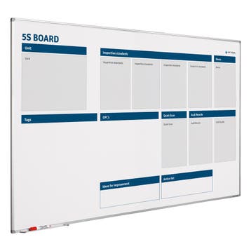 Whiteboard 5S verbeterbord - 100x100 cm, Ophalen of Verzenden, Nieuw in verpakking