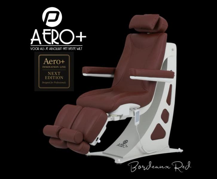 pedicure behandelstoel Aero+ Bordeaux Rood, Witgoed en Apparatuur, Persoonlijke-verzorgingsapparatuur, Hand- en Voetverzorging