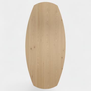 Tafelblad Zweeds Ovaal Eikenhout 140x70, Nieuw