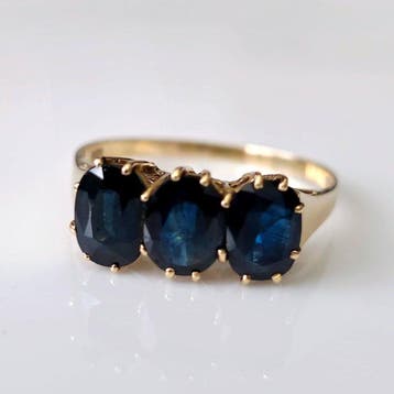 Zonder minimumprijs - Verlovingsring - 9 kt. Geel goud,, Sieraden, Tassen en Uiterlijk