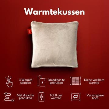 2dekans | Coozie Oplaadbaar Warmtekussen – Draadloos &, Huis en Inrichting, Slaapkamer | Beddengoed, Ophalen of Verzenden, Zo goed als nieuw