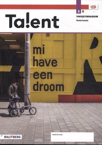9789402077599 Talent 3B vwo/gymnasium | Tweedehands, Boeken, Verzenden, Zo goed als nieuw, Tenter