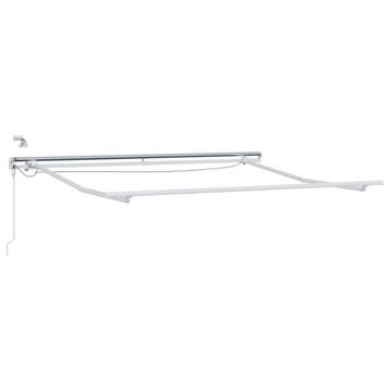 Luifel Frame Intrekbaar | 350cm Wit | Tweedekansje OP=OP, Tuin en Terras, Gebruikt, Overige typen, Elektrisch, Ophalen of Verzenden