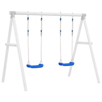 vidaXL Schommelzitjes 2 st met touwen 37x15 cm polyetheen, Verzenden, Nieuw