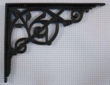 Plankdrager 245 x 195 mm ijzer zwart, Verzenden, Nieuw