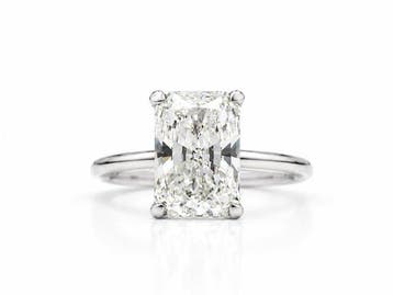 Zonder minimumprijs - Ring - 14 karaat Witgoud - 5.07ct. tw., Nieuw