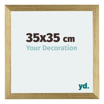 Fotolijst 35x35 cm - Goud Glans - MDF - Mura, Verzenden, Nieuw