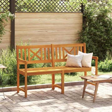vidaXL Tuinbank Naturel 150 x 56 x 90 cm Massief Acaciahout, Tuin en Terras, Tuinbanken, Verzenden, Nieuw