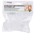 Benson Antislip siliconen stoelpoot beschermers - wit - s..., Ophalen of Verzenden, Nieuw