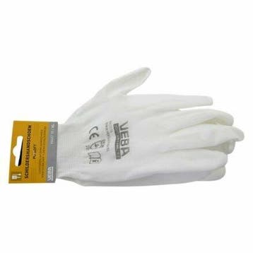Schilderhandschoenen PU-soft Wit Maat L, Verzenden, Nieuw