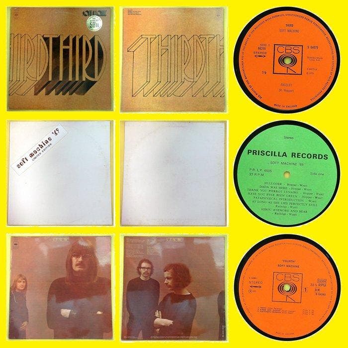 Soft Machine - Third (2LP-Set); Soft Machine 69 LP; Fourth, Cd's en Dvd's, Vinyl Singles