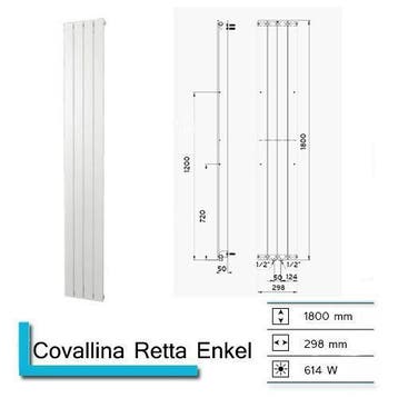 Designradiator Plieger Cavallino Retto Enkel 614 Watt, Ophalen of Verzenden, Nieuw, Overige typen