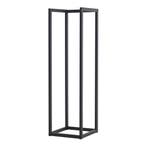 [en.casa] Brandhout rek Tanum houtopslag 35x35x120 cm zwart, Tuin en Terras, Haardhout, Verzenden