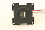 Presto Contactdoos 2x USB Lader 12V Inbouw S-10.000 Zwart, Nieuw