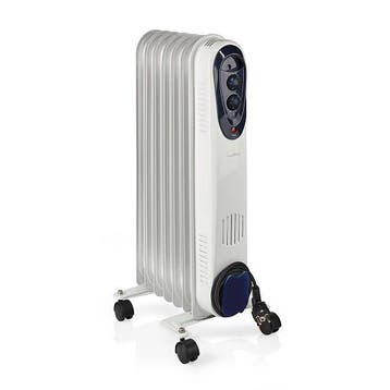 Olieradiator | Nedis (1500W, Ruimtes tot 20 m²), Doe-het-zelf en Verbouw, Verwarming en Radiatoren, Verzenden, Nieuw