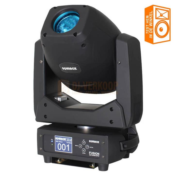 Equinox Fusion 200 Zoom Spot - Moving head met 200 W witte, Muziek en Instrumenten, Dj-sets en Draaitafels, Nieuw, Ophalen of Verzenden