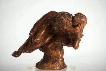 Jules Desbois - Beeldje, Le Baiser – Original terracotta