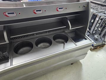 Perfecta bakwand friteuse 3x XXL rond + 2 m snack + scoop +, Ophalen of Verzenden, Gebruikt