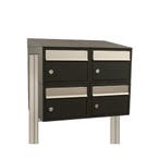 Brievenbusunit Brickset met statief 2-breed 2-hoog met dak -, Verzenden, Nieuw