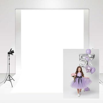Chroma Key Wit 2x3m Microfiber | Laatste Stuk!, Ophalen of Verzenden, Zo goed als nieuw, Achtergrond