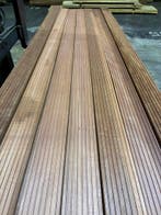 vlonderplanken-terras-planken-Hardhout-Mukulungu-25x143mm, Tuin en Terras, Terrasdelen en Vlonders, Ophalen, Nieuw, Hout