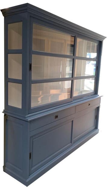 Buffetkast oud blauw Putten 240cm soft close, Ophalen of Verzenden, Nieuw