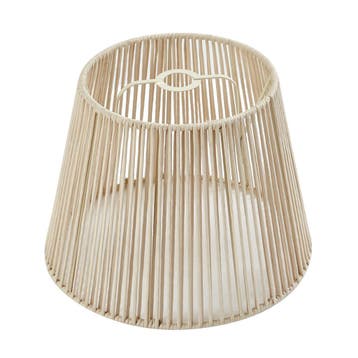 Buiten lampenkap met beige touw IP54 40/28/30 - Jayla, Verzenden, Nieuw, Beige, Rond