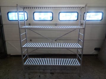 Koelcelrek - B150 x D40 x H178 cm, Gebruikt
