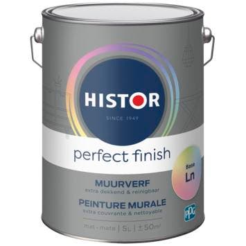 Histor Perfect Finish Muurverf Reinigbaar Matt RAL 9016 |, Verzenden, Wit, Nieuw, Verf