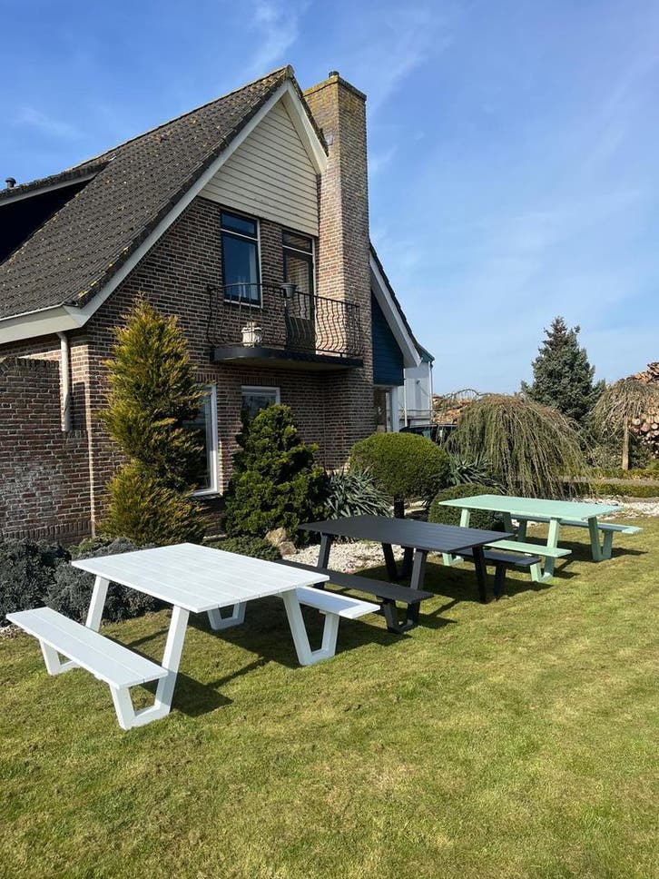 Picknicktafel Aluminium - Verschillend kleuren - Op vooraad!, Tuin en Terras, Picknicktafels, Nieuw, Aluminium, Rechthoekig, Verzenden