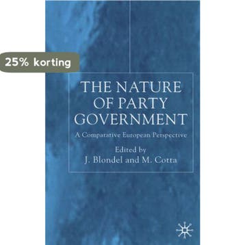 The Nature of Party Government - Jean Blondel 9780333681992, Verzenden, Gelezen, Jean Blondel