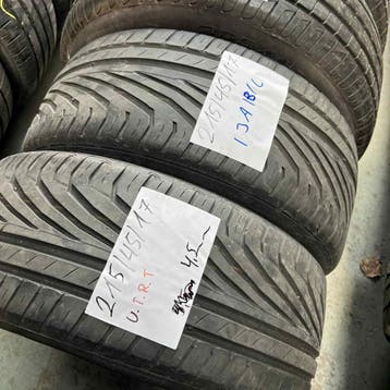 2 x Uniroyal The Rain Tyre 215-45-17 Zomerbanden 4,5mm, 17 inch, Ophalen of Verzenden, Band(en), Personenwagen