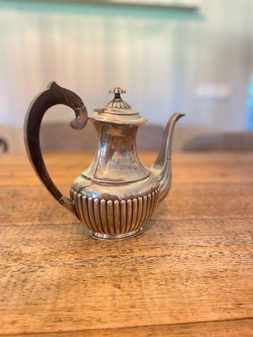 Koffie- en theeservies - .835 zilver - Met suiker en