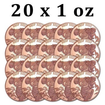 Verenigde Staten. 20 x 1 oz Cryptid Creatures Drop Bear 999