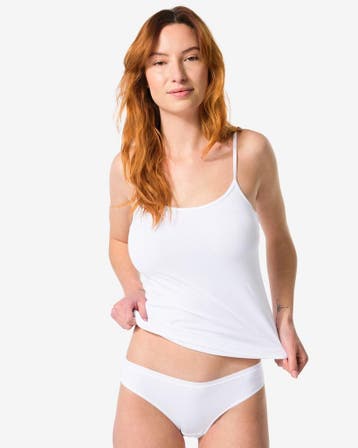 HEMA Damesslip perfect comfort katoen wit 3=35% / 2=25%, Verzenden, Wit