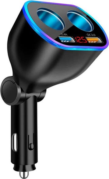 Auto USB oplader – Sigarettenaansteker splitter – 2-poorts, Ophalen of Verzenden, Nieuw