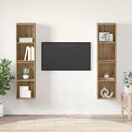 vidaXL Tv-meubelset 4 pcs Artisan Eiken 37 x 37 x 72 cm, Huis en Inrichting, Kasten | Televisiemeubels, Minder dan 50 cm, Verzenden