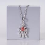 Halsketting - 14 karaat Witgoud - 2.02ct. tw. Roze Diamant, Nieuw