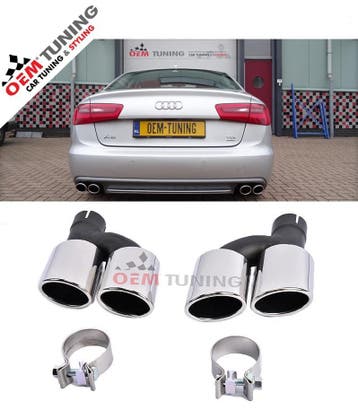 SIERSTUKKEN A4 A5 A6 A7 naar S4 S5 S6 S7 | OEM DESIGN |, Nieuw, Achter, Bumper, Audi