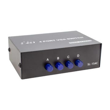 DrPhone QuadPort – 4 In 1 VGA Switch & Splitter - Plug en Pl, Verzenden, Nieuw