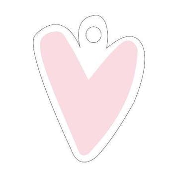 10x Cadeaulabel Roze hartje (Per 10 Stuks, Cadeaulabels), Ophalen of Verzenden, Nieuw