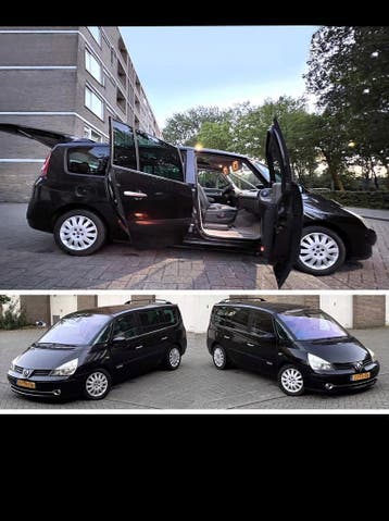 Nu of Nooit Grand Espace 3.5i LPG G3 M2008 Leer Dvd Inr Mog, Automaat, Gebruikt, Zwart, Leder