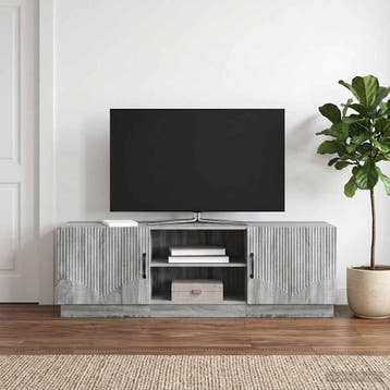 vidaXL TV-kast Grijs sonoma 150 x 31 x 47 cm Bewerkt hout, Minder dan 50 cm, Verzenden, Nieuw, Minder dan 100 cm