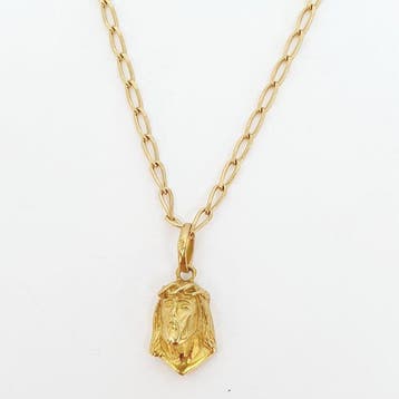 Ketting met hanger - 18 karaat Geel goud