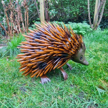 sculptuur, Cute Hedgehog - 38 cm - Metaal