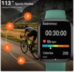 NFC Smartwatch – Spraakassistent, Bluetooth Bellen &amp; AI, Stressniveau, Nieuw